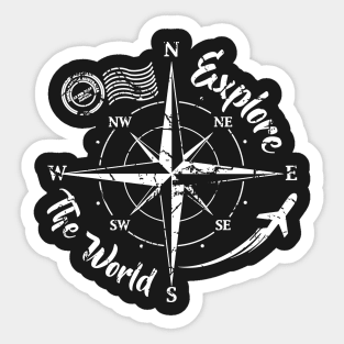 Explore The World Sticker